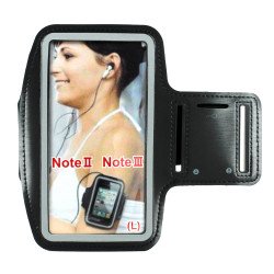 Samsung Galaxy Note 4 3 2 Sports Armband (Black)